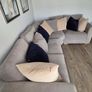 Grey Fabric L-Shaped Corner Sofa Image 3