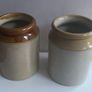 Two Vintage Stoneware storage Jars Image 10