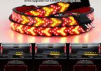 1pc 60-Inch LED Arrow Tailgate Light Bar, Red & Yellow Switchback Sequential Flashing
