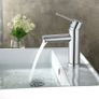 Basin Mixer Taps with Pop Up Waste Slotted Bathroom Sink Tap Mixers Washroom Cloakroom Taps Single Lever Chrome Stainless Steel with G1/2 Hoses Round 1 Hole Image 7