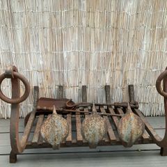 Bespoke hand made solid iron fire insert