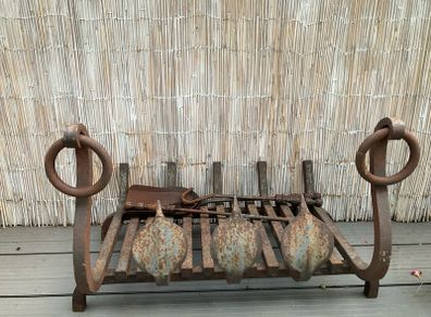 Bespoke hand made solid iron fire insert