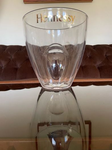 Large Designer Hennessy Transparent Durable Ice Bucket with Gilt Script
