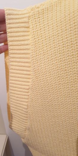 Topshop Ladies Yellow Jumper NWT V Neck Size XL Baggy Sweater Top CAN POST