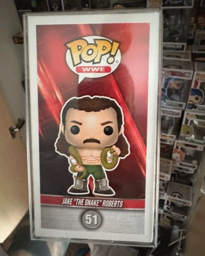 WWE WWF Legend Jake The Snake Roberts Chase Signed Funko Pop #51 AEW Autographed