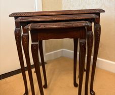 Collection of 3 Tables with Queen Anne Style Legs