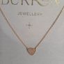 Burren Jewellery 18ct Gold-Plated Triangle Pave Pendant Necklace New Boxed CAN POST Image 2