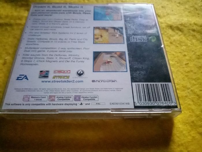 Street Skater 2 PlayStation 1 Ps1 PlayStation 2 ps2 games Original