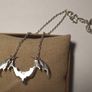 Sterling Silver Bat Necklace Image 3