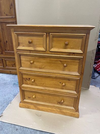 Wardrobe, drawers, locker, bed