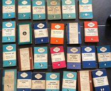 Vintage Penguin Pelican Books Job Lot Bundle 26 Paperbacks Orange Blue Classics