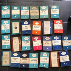 Vintage Penguin Pelican Books Job Lot Bundle 26 Paperbacks Orange Blue Classics