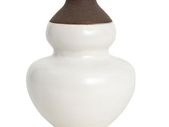 Curved Vase, White