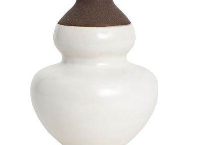 Curved Vase, White