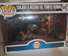 tanjiro and nezuko vs temple demon pop moment