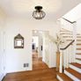 HOME Modern Crystal Ceiling Light Fixture- Industrial Mini Semi Flush Mount Ceiling Lighting LED Crystal Chandeliers Fitting for Kitchen Hallway Dining Rooms Living Room - Black (FREE POSTAGE) Image 6