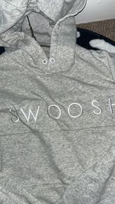 Nike Swoosh Pullover Hoodie Medium Light Grey