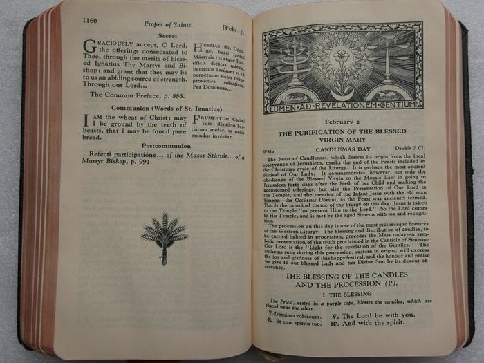 Vintage 1950s Irish Prayer Book - The Ideal Daily Missal - Bassi & Co, Dublin