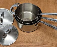 Prochef stainless steel saucepan set