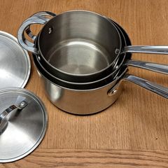 Prochef stainless steel saucepan set