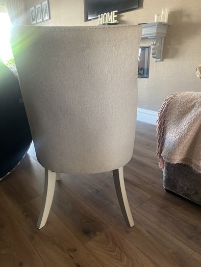 6 dining chairs grey herringbone