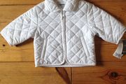 BNWT 6-9 months Minolo White Jacket