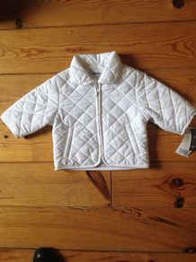 BNWT 6-9 months Minolo White Jacket