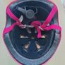 Skate Helmet - Gloss Fluro Pink S/M size Image 2