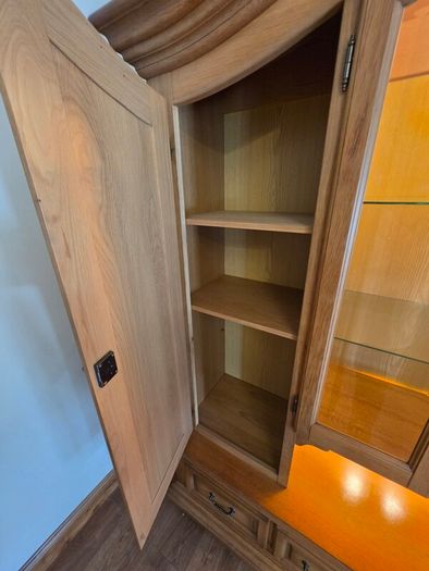 solid oak Cabinet / book / display case