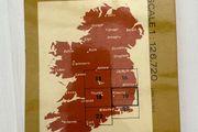 Vintage 1970's Ordnance survey of Ireland map of Carlow and Wexford, map no.19
