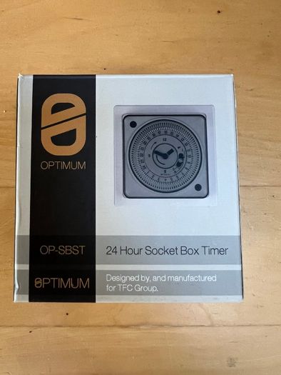 Optimum 24 Hour Socket Box Timer - OP-SBST