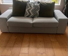 Kivik 3 seater, 2 seater and footstool