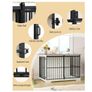2 Doors Indoor Dog Cage for Large Dogs, 110 x 65 x 81 cm Image 4