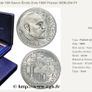 Emile Zola - X Rare Only 421 issue Piedfort - France Silver 100 Francs 1985 Image 3