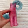 My Little Pony Star Dancer Sparkle Vintage 1987 Hasbro G1 MLP Pink Glitter approx. 12 cm. Used Please see photos Image 4