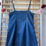 dress h&n denim mini dress size large button front with pockets Image 7