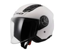 Motorbike Helmet LS2 Airflow II Gloss White - XS