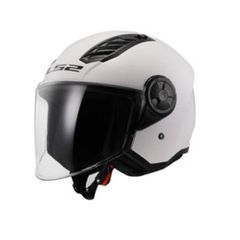 Motorbike Helmet LS2 Airflow II Gloss White - XS