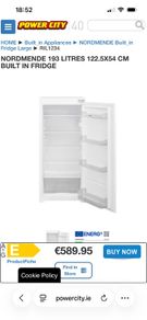 integrated Nordmende 193 L Fridge