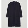 COS Black Textured Bubble Knit Longline Cardigan Coatigan Size S (UK 10) Image 2