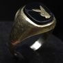 Vintage 9ct Gold Playboy Bunny Signet Ring Fully Hallmarked London Size 63 Image 3