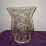 Large hand painted crackle glass candle holder Image 2
