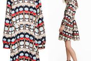 H&amp;M Patterned Dress (Size 10)