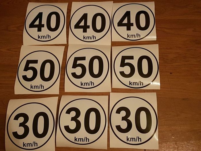 Speed disc stickers