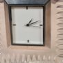 Waterford Crystal glass Desk table mantle clock square rectangle Lismore diamond pattern Image 3