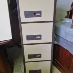 Four drawer metal filing cabinet