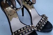 Michael Kors black and gold sandals Sz 40 (Fit 7-7.5UK) - Bnwot Rrp 240
