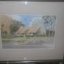 a large water colour painting of a irish cottage connemar  by tony lynch Image 3