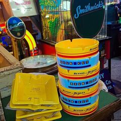 Vintage unused pub ashtrays