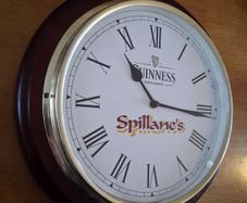 Guinness Draught Brass Bezel Wall Clock